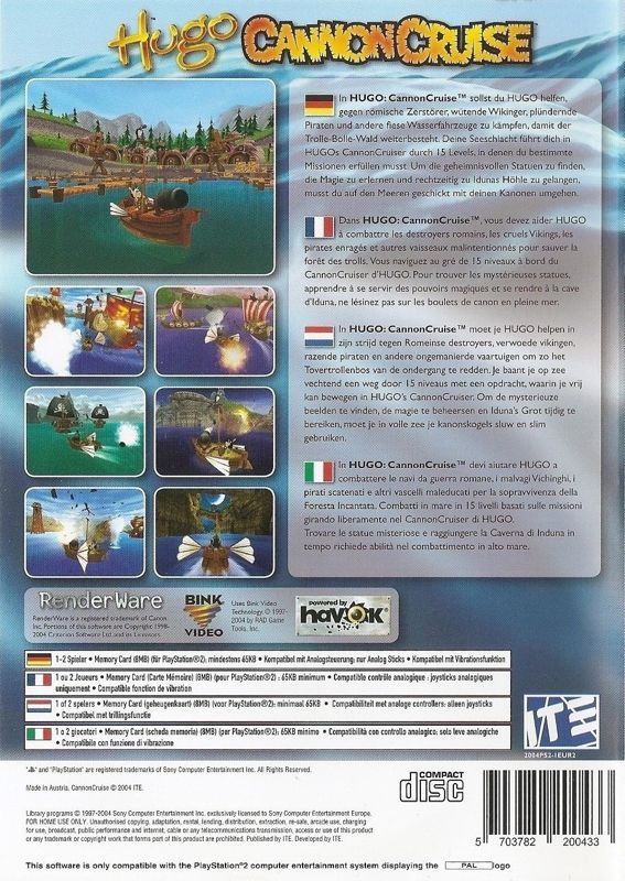 Hugo Cannon Cruise Cover Or Packaging Material MobyGames hugo-cannon-cruise-cover-or-packaging-material-mobygames
