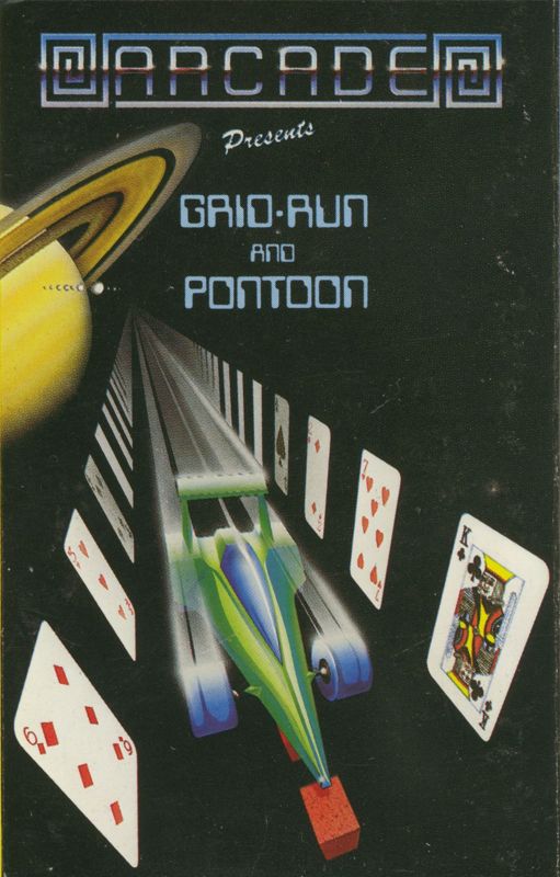 Front Cover for Grid Run and Pontoon (ZX Spectrum)