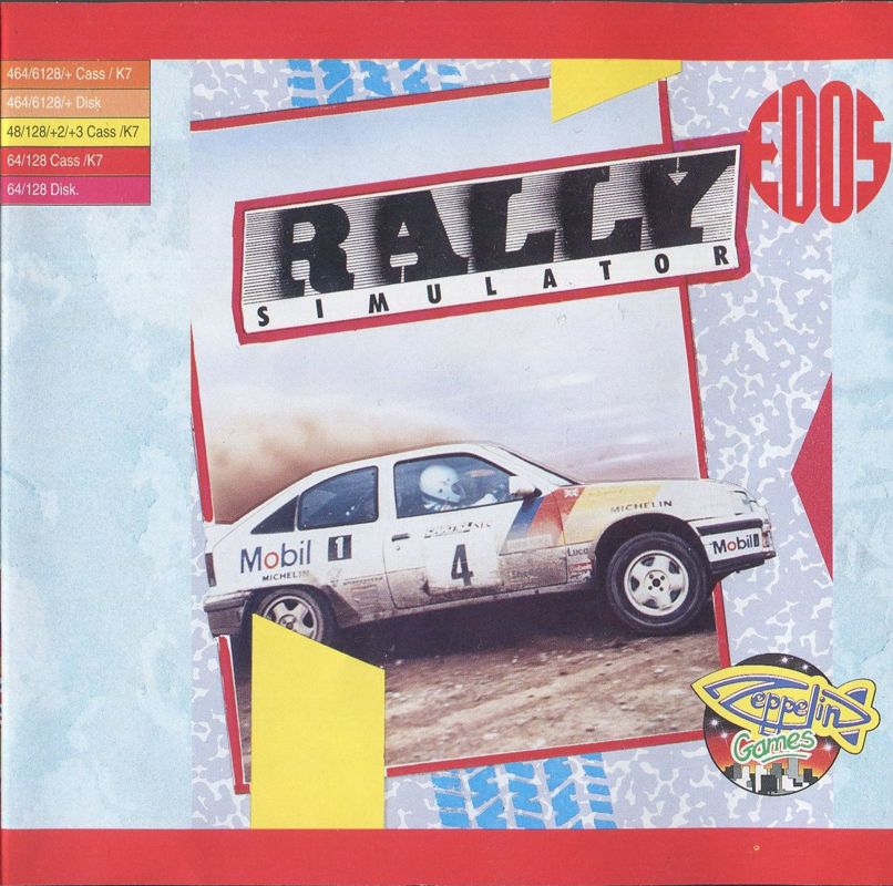 Front Cover for Rally Simulator (Amstrad CPC and Commodore 64 and ZX Spectrum) (Re-release)