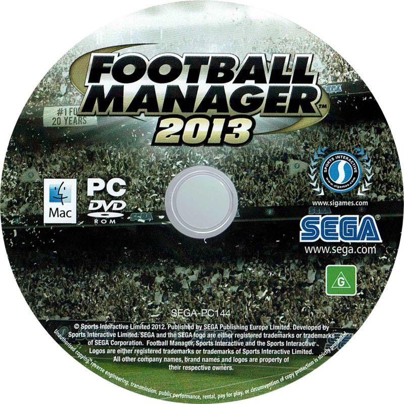 Media for Football Manager 2013 (Macintosh and Windows)