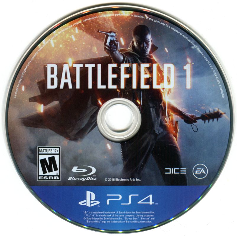 Battlefield 1 cover or packaging material MobyGames