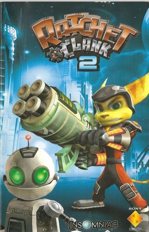 Manual for Ratchet & Clank: Going Commando (PlayStation 2) (Platinum release): Front