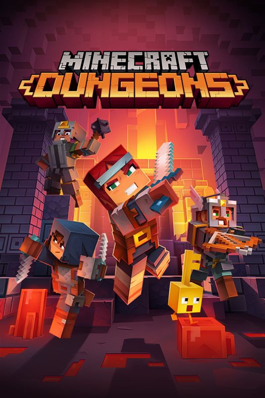 Front Cover for Minecraft Dungeons (Windows Apps and Xbox Cloud Gaming and Xbox One) (download/streaming release)