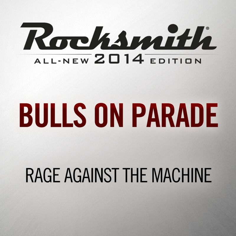 Front Cover for Rocksmith: All-new 2014 Edition - Rage Against the Machine: Bulls on Parade (PlayStation 3 and PlayStation 4) (download release)