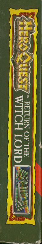 Spine/Sides for HeroQuest: Return of the Witch Lord (ZX Spectrum): Left