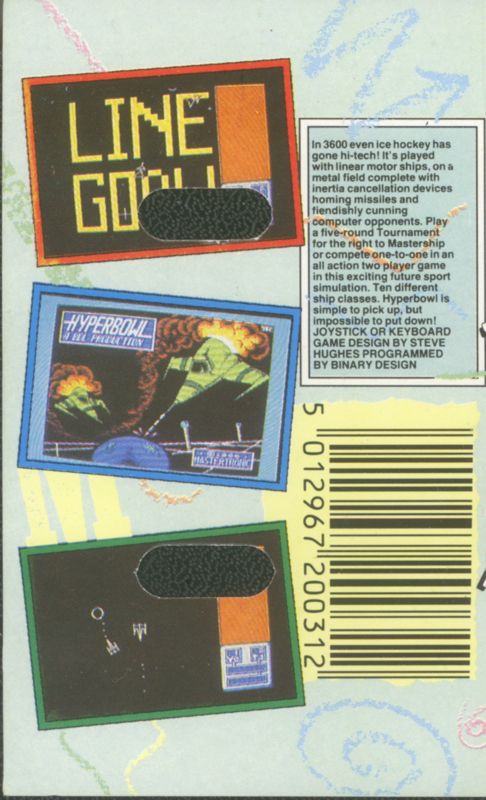 Back Cover for Hyperbowl (ZX Spectrum)