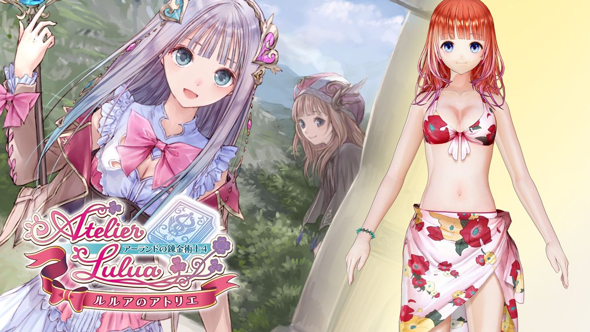 Front Cover for Atelier Lulua: The Scion of Arland - Rorona's Swimsuit "Floral Pareo" (Nintendo Switch) (download release)