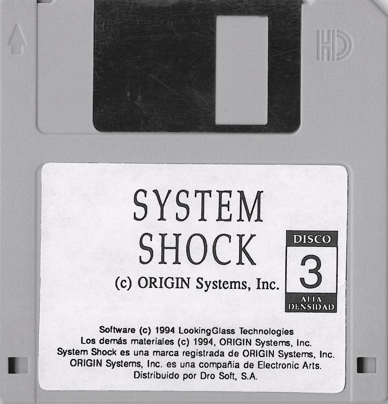 Media for System Shock (DOS): Disk 3