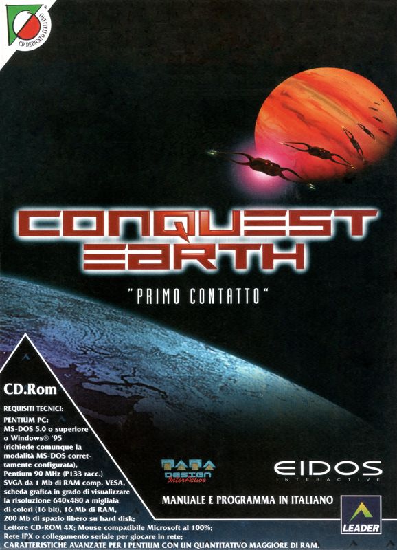 Front Cover for Conquest Earth: "First Encounter" (DOS and Windows)