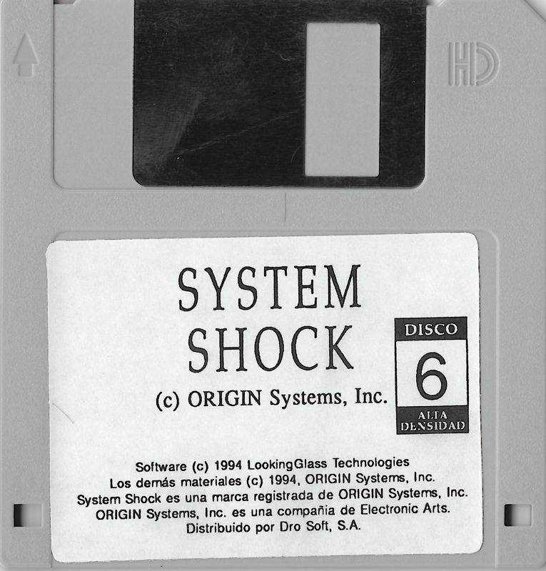 Media for System Shock (DOS): Disk 6