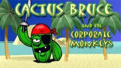 Front Cover for Cactus Bruce and the Corporate Monkeys (Windows) (RealArcade release)