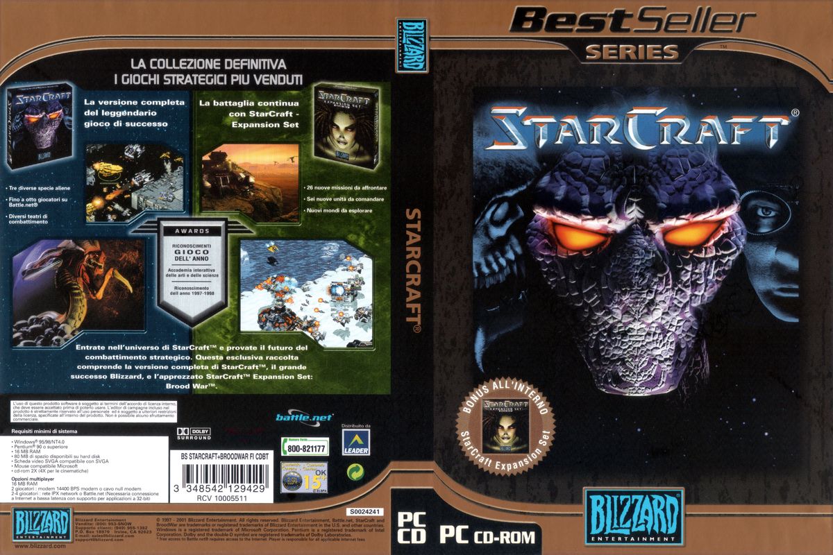 Full Cover for StarCraft: Anthology (Windows) (BestSeller Series release (2001))