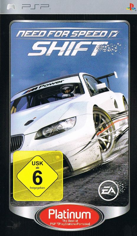 Front Cover for Need for Speed: Shift (PSP) (Platinum release)
