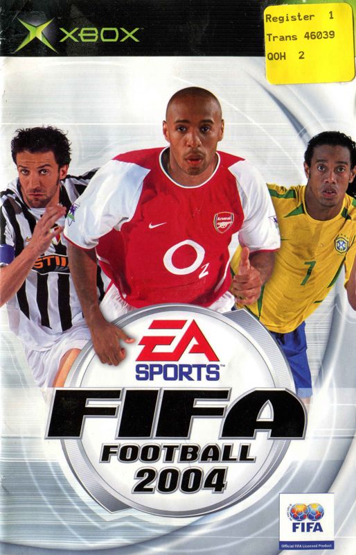 Manual for FIFA Soccer 2004 (Xbox): Front