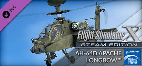 Front Cover for Microsoft Flight Simulator X: Steam Edition - AH-64D Apache Longbow (Windows) (Steam release)