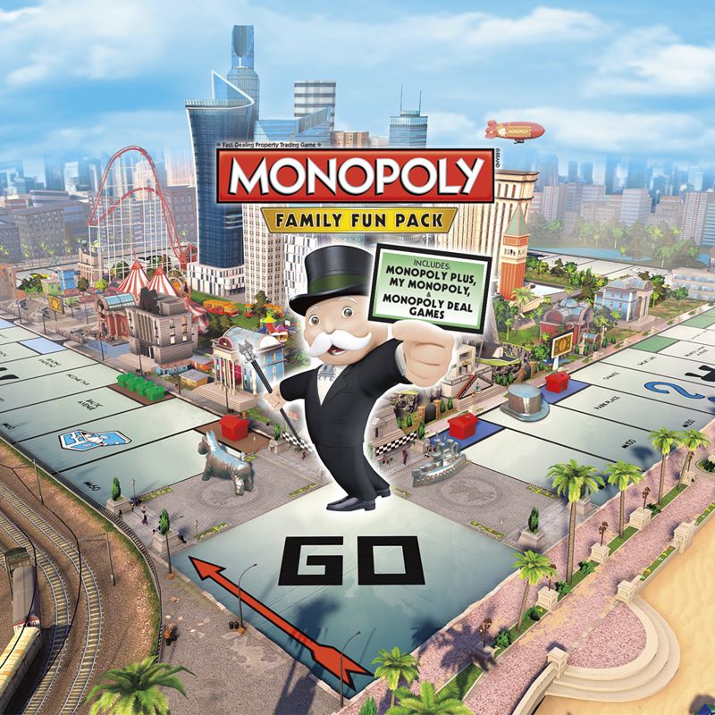 Front Cover for Monopoly Family Fun Pack (PlayStation 4) (download release)