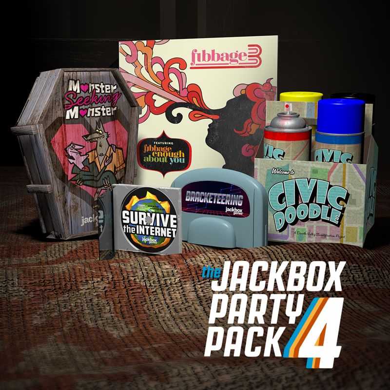 Front Cover for The Jackbox Party Pack 4 (PlayStation 4) (download release)
