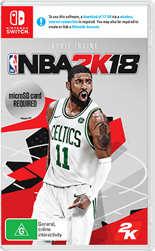 Front Cover for NBA 2K18 (Nintendo Switch) (download release)
