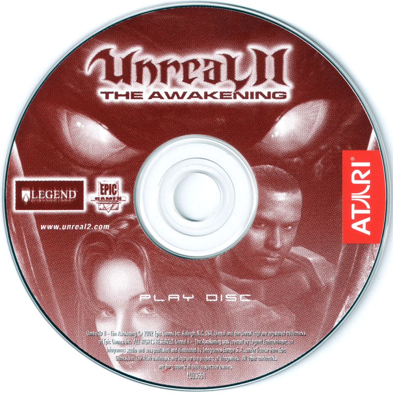 Media for Unreal II: The Awakening (Windows): Play Disc