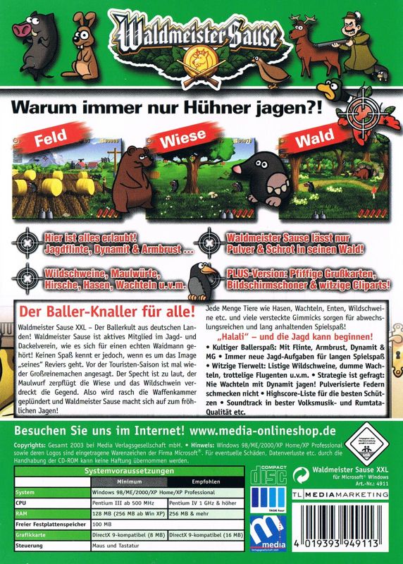 Back Cover for Waldmeister Sause (Windows)