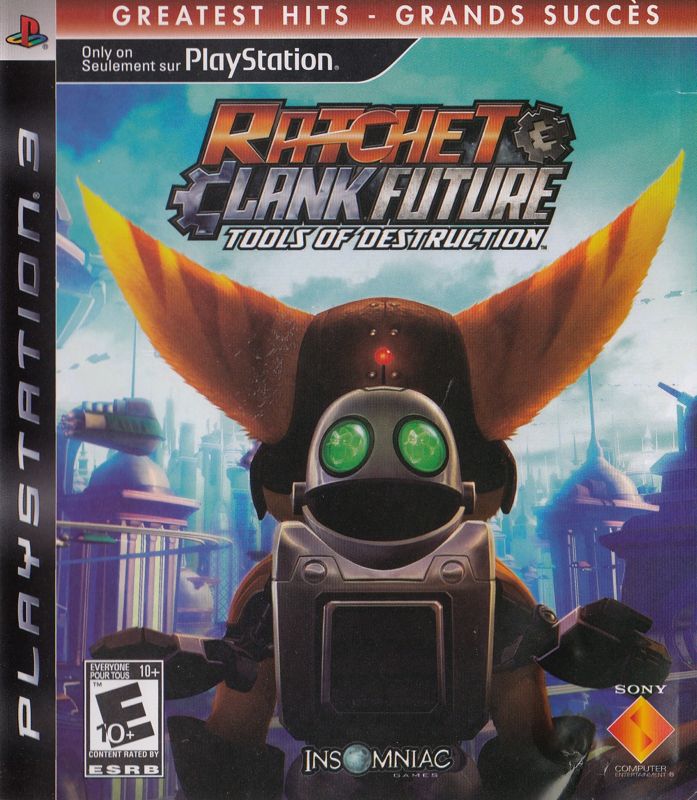 Front Cover for Ratchet & Clank Future: Tools of Destruction (PlayStation 3) (Greatest Hits release)