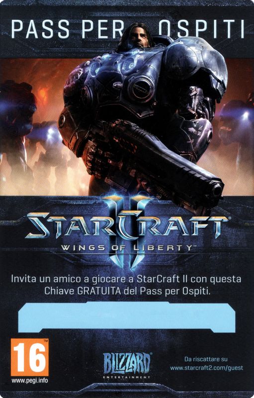 Extras for StarCraft II: Wings of Liberty (Macintosh and Windows): Guest Pass - Starcraft II