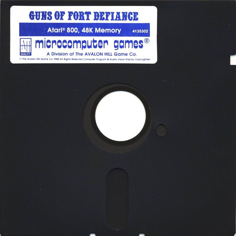 Media for Guns of Fort Defiance (Atari 8-bit)