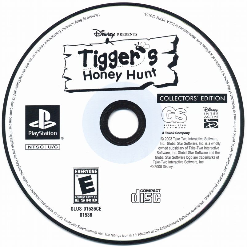 Media for Collectors' Edition: A Bug's Life / Tigger's Honey Hunt / Tarzan (PlayStation): Tigger's Honey Hunt disc