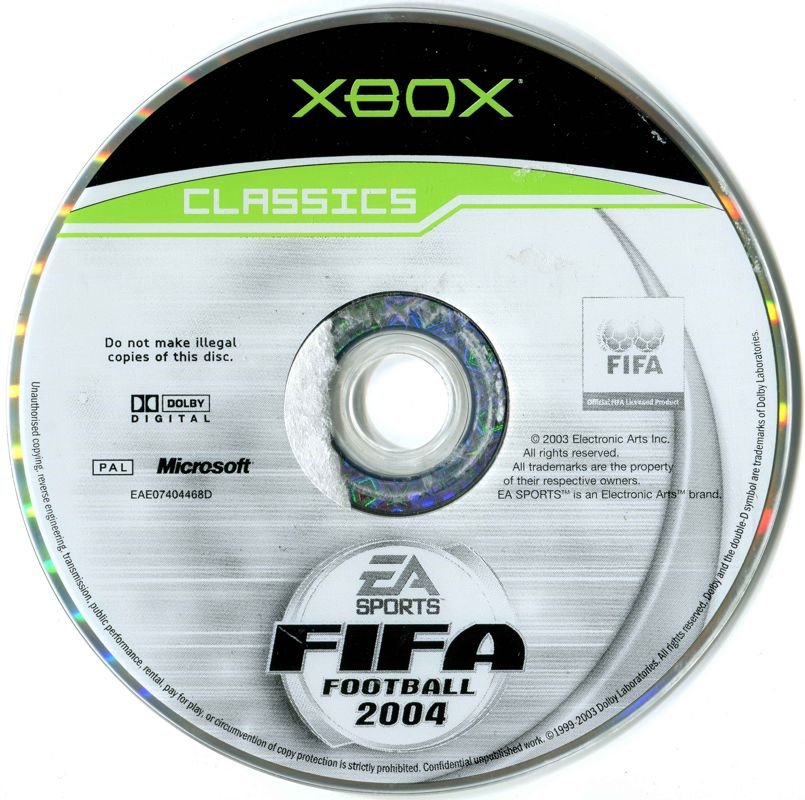 Media for FIFA Soccer 2004 (Xbox)