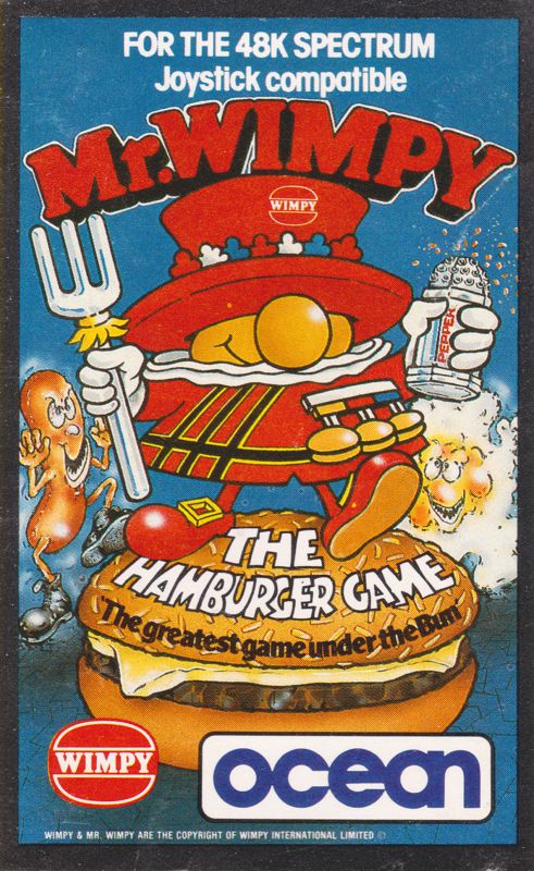 Front Cover for Mr. Wimpy: The Hamburger Game (ZX Spectrum)
