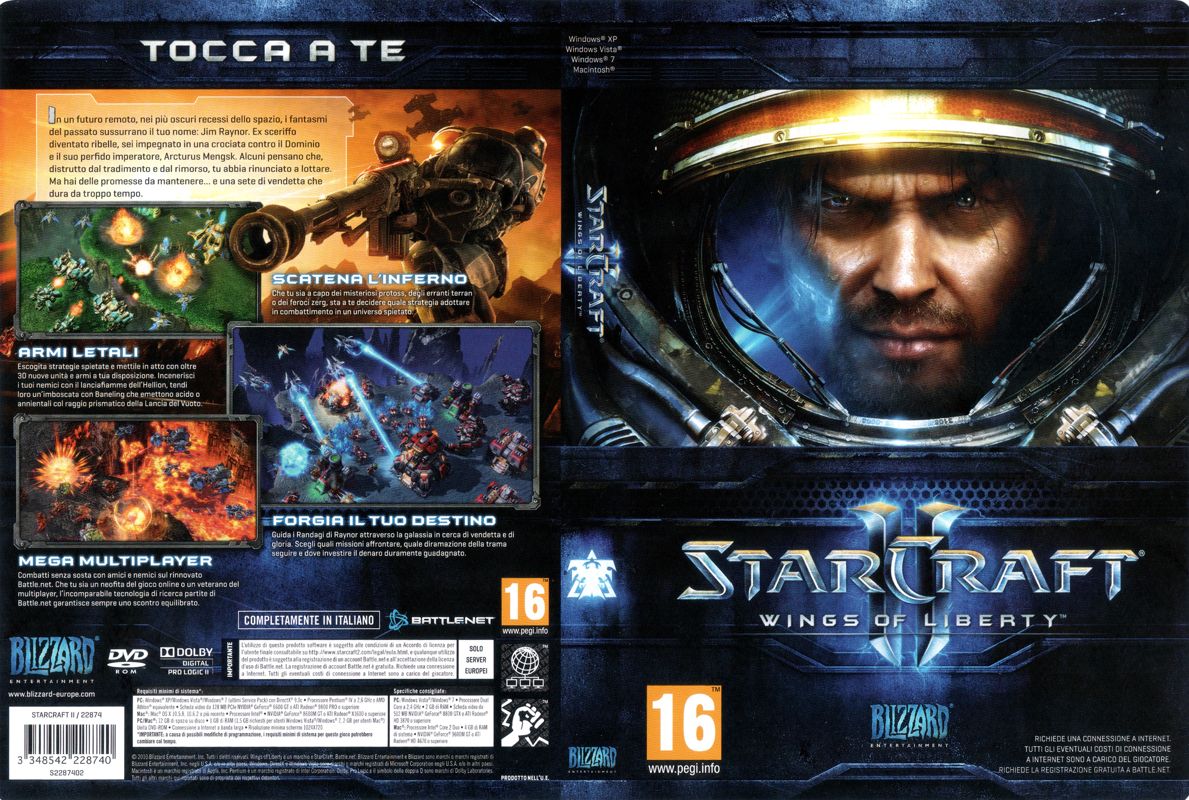 Other for StarCraft II: Wings of Liberty (Macintosh and Windows): Keep Case - Full