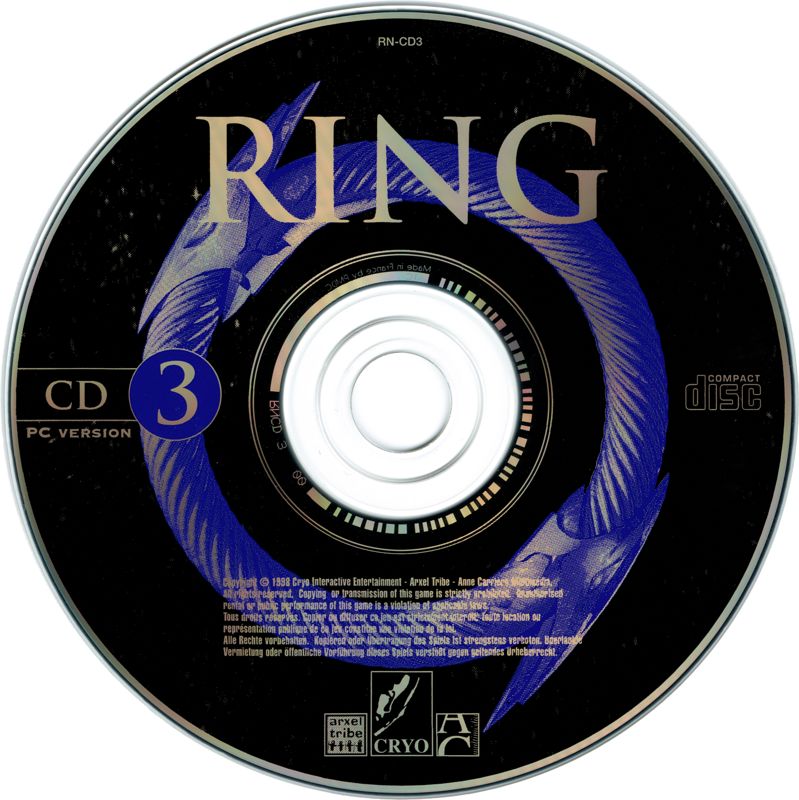 Media for Ring: The Legend of the Nibelungen (Windows) (1st release): Disc 3