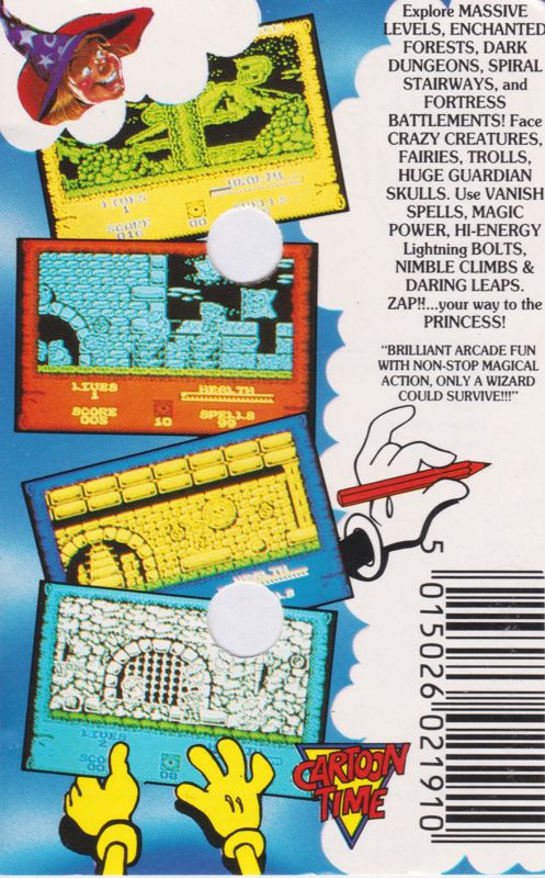Back Cover for Wizard Willy (ZX Spectrum)