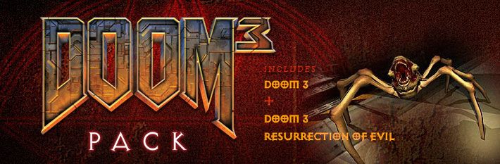 Front Cover for Doom³ Pack (Windows) (Steam Release)