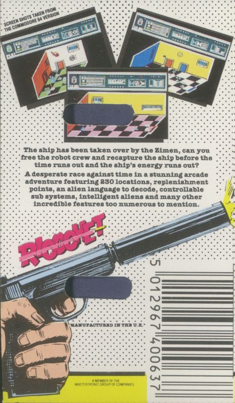 Back Cover for The Fifth Quadrant (ZX Spectrum) (budget re-release)
