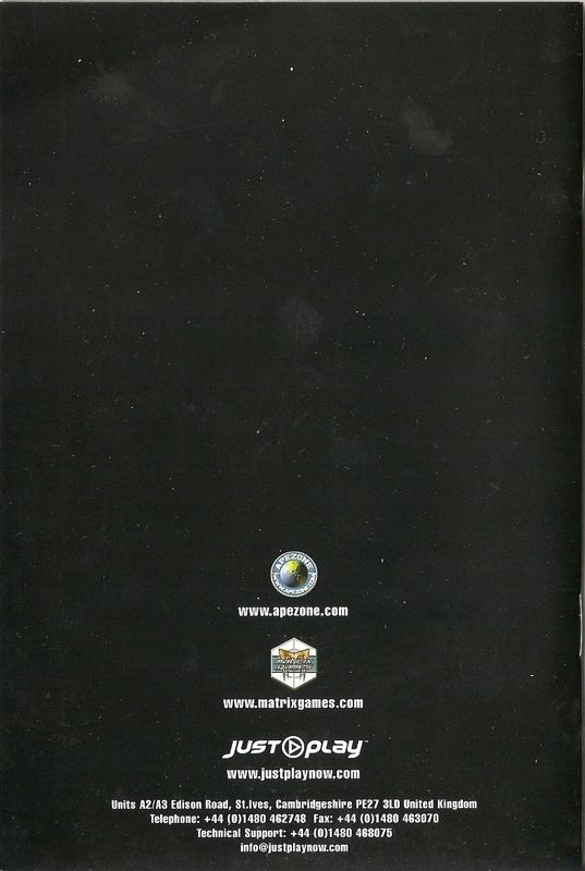 Manual for Starships Unlimited (Windows): Back