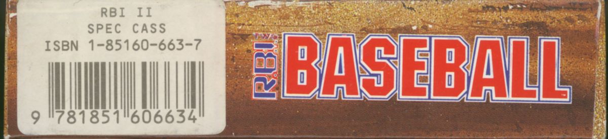 Spine/Sides for R.B.I. Baseball 2 (ZX Spectrum)