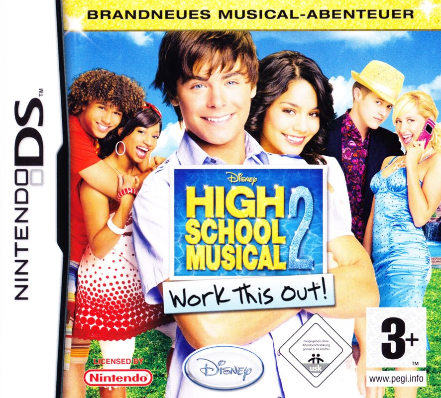 Front Cover for High School Musical 2: Work This Out! (Nintendo DS)