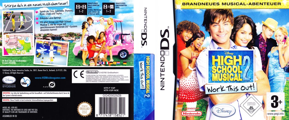 Full Cover for High School Musical 2: Work This Out! (Nintendo DS)