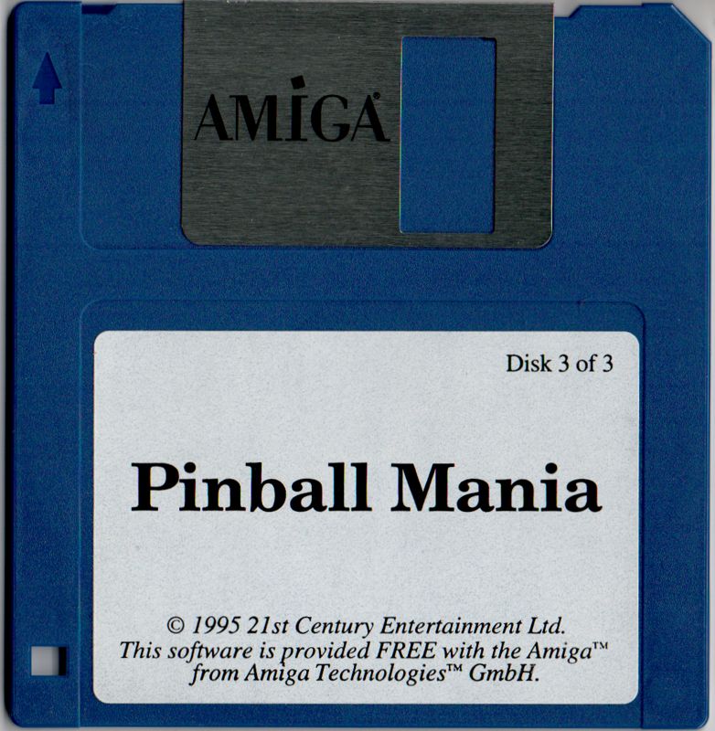 Media for Pinball Mania (Amiga): Disk 3
