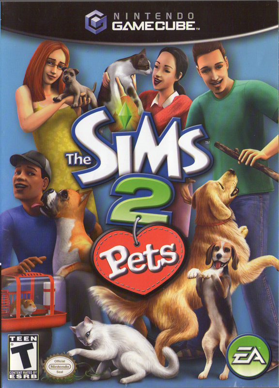 Front Cover for The Sims 2: Pets (GameCube)