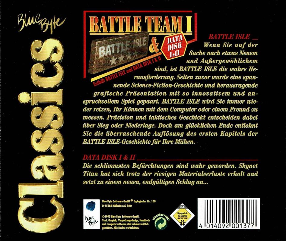 Back Cover for Battle Team 1 (DOS) (Blue Byte Classics release)
