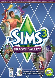 Front Cover for The Sims 3: Dragon Valley (Macintosh and Windows) (Origin release)