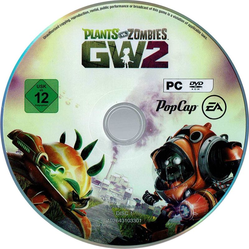 Media for Plants vs. Zombies: GW2 (Windows): Disc 1