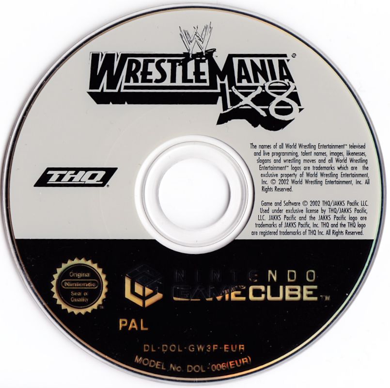 Media for WWE WrestleMania X8 (GameCube)