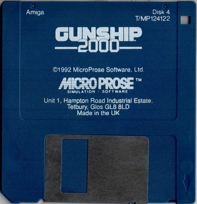 Media for Gunship 2000 (Amiga): Disk 4