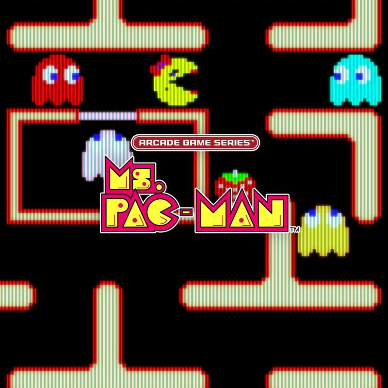 Front Cover for Ms. Pac-Man (PlayStation 4) (download release)