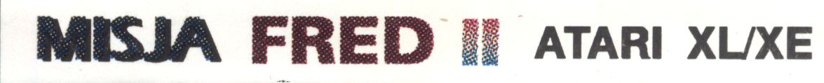 Spine/Sides for Misja/Fred (Atari 8-bit)