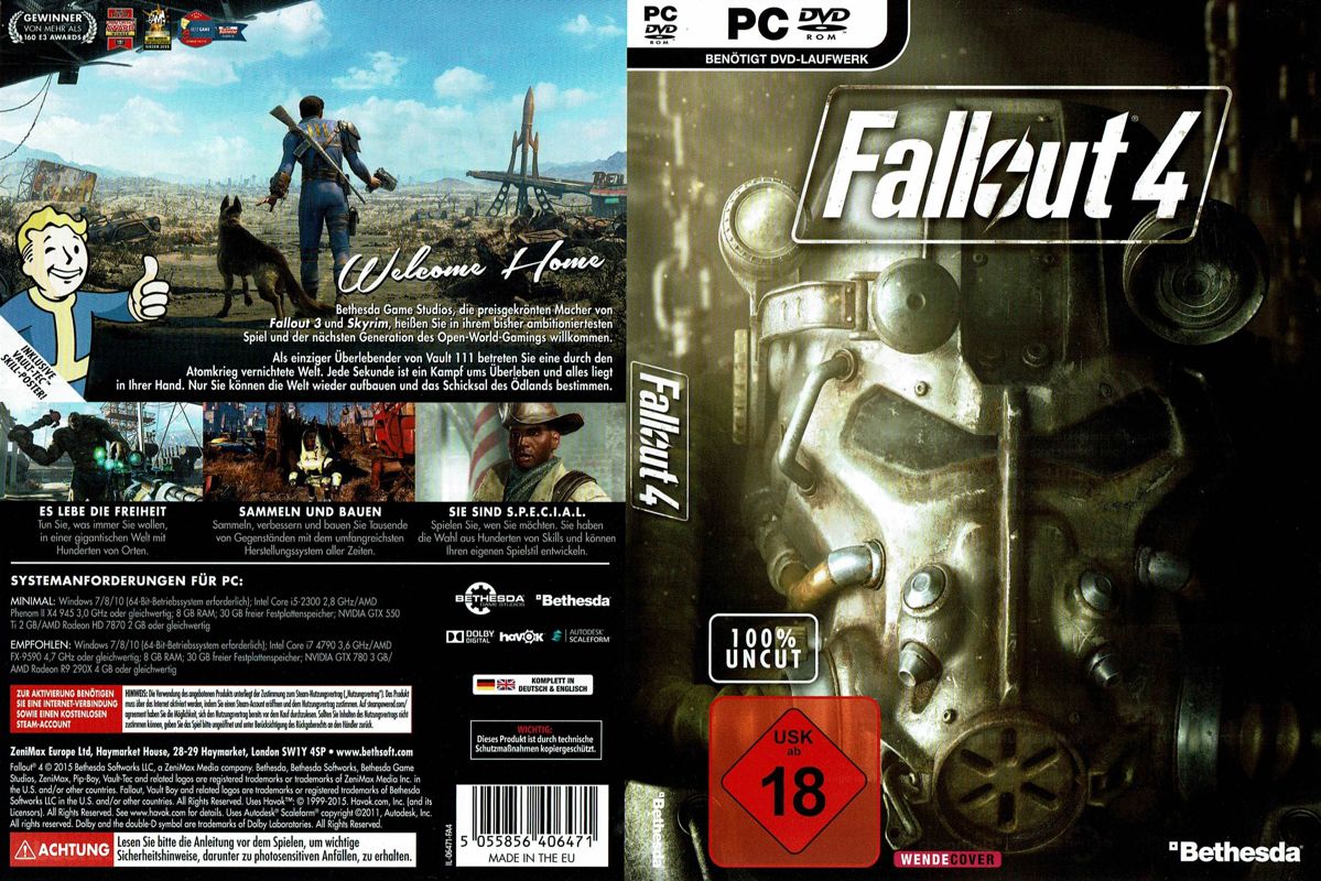 Fallout 4 cover or packaging material - MobyGames