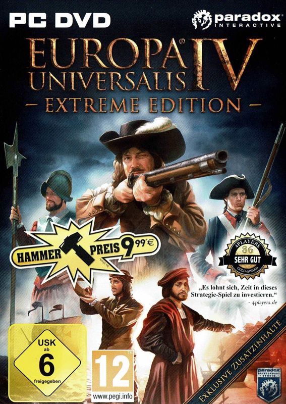 Front Cover for Europa Universalis IV: Extreme Edition (Windows) (Hammer Preis release)
